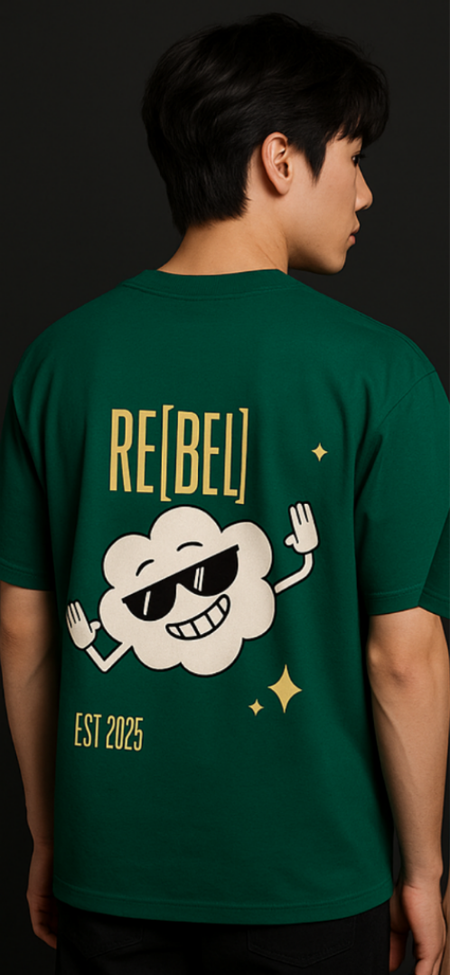 MR CLOUD - Oversized Back Print tee